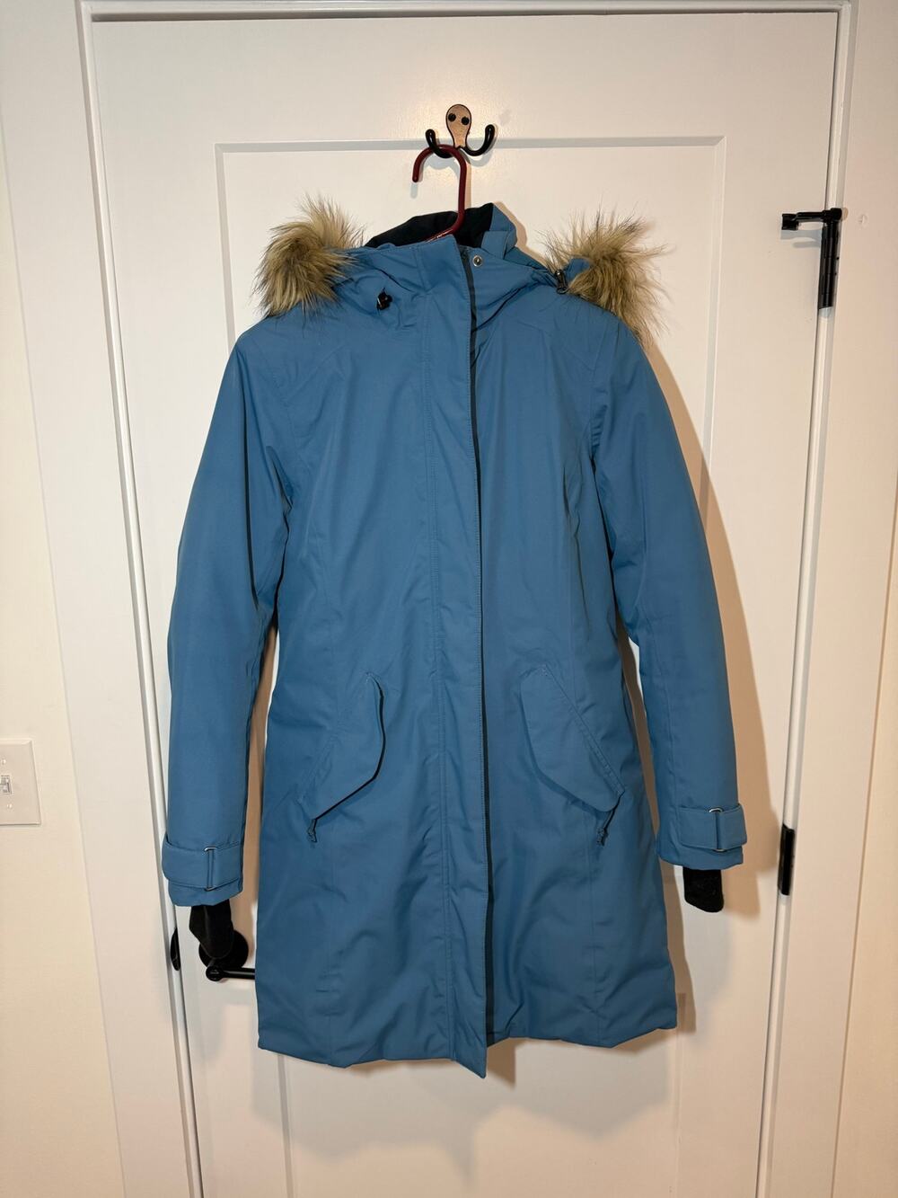 Ll Bean Women's Heavyweight Down Waterproof Parka Puffer. Faux Fur Hood. XS P